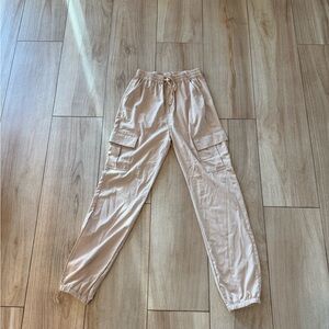 Lovetree Beige Cargo Jogger Pants
